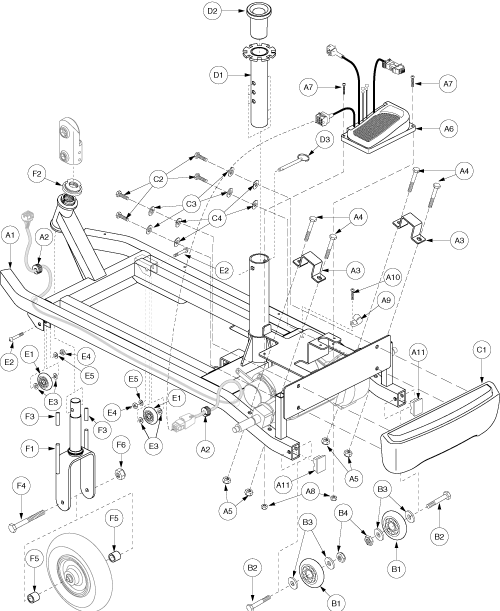 Frame Assembly - Main (revo) parts diagram