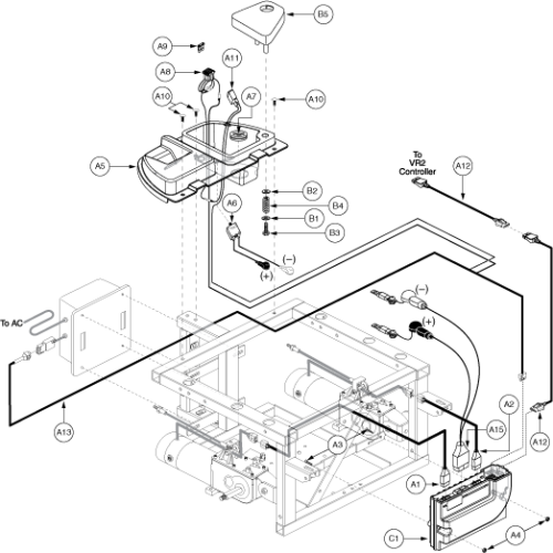 Utility Tray Assembly - Vr2, Onboard parts diagram