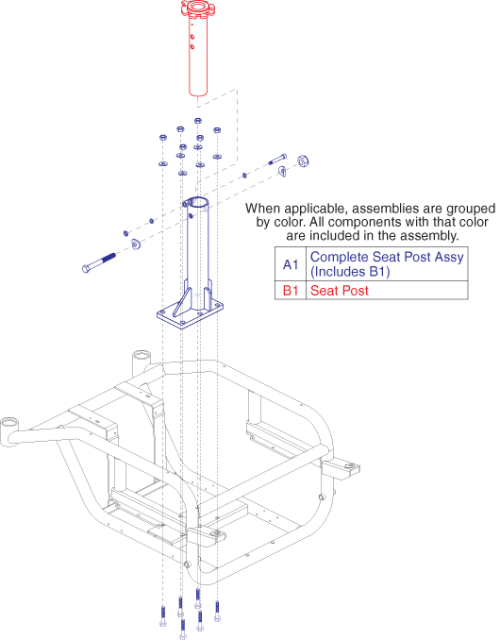 Seat Post Assembly parts diagram