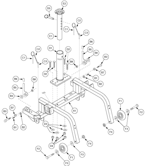 Frame Assembly - Rear Gen3 parts diagram