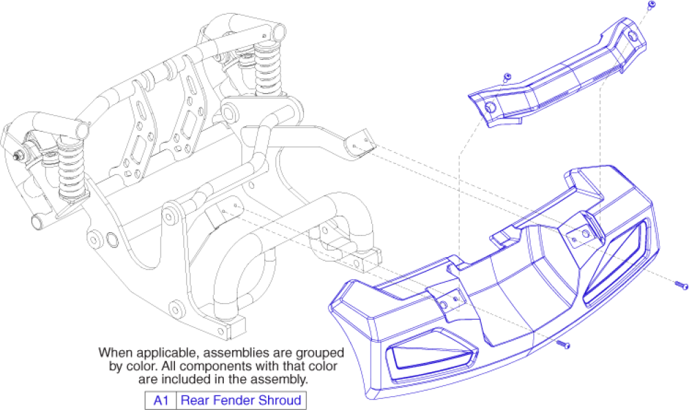 Rear Shroud parts diagram