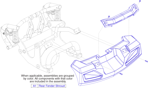 Rear Shroud parts diagram