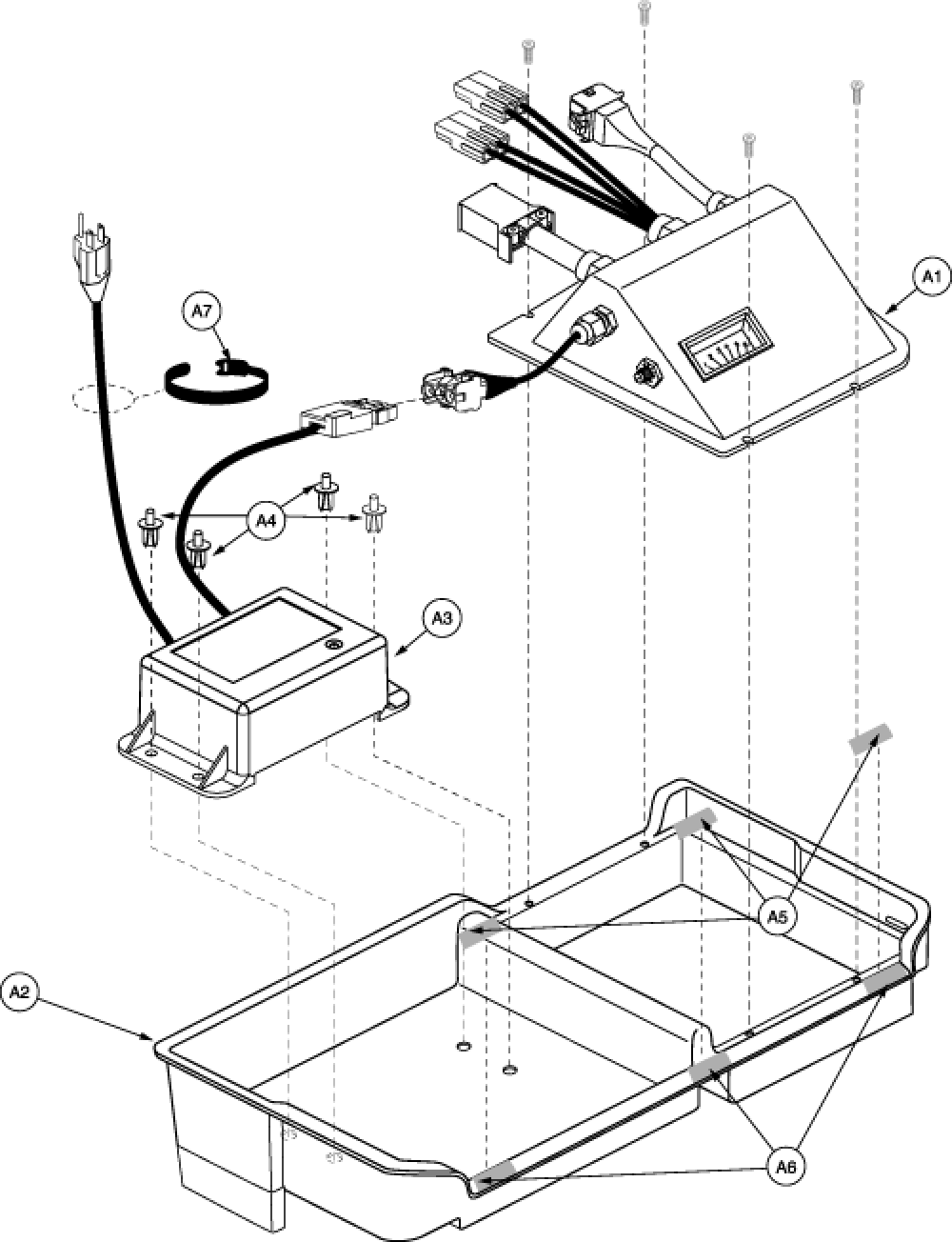Electronics Assy - Rear2 parts diagram