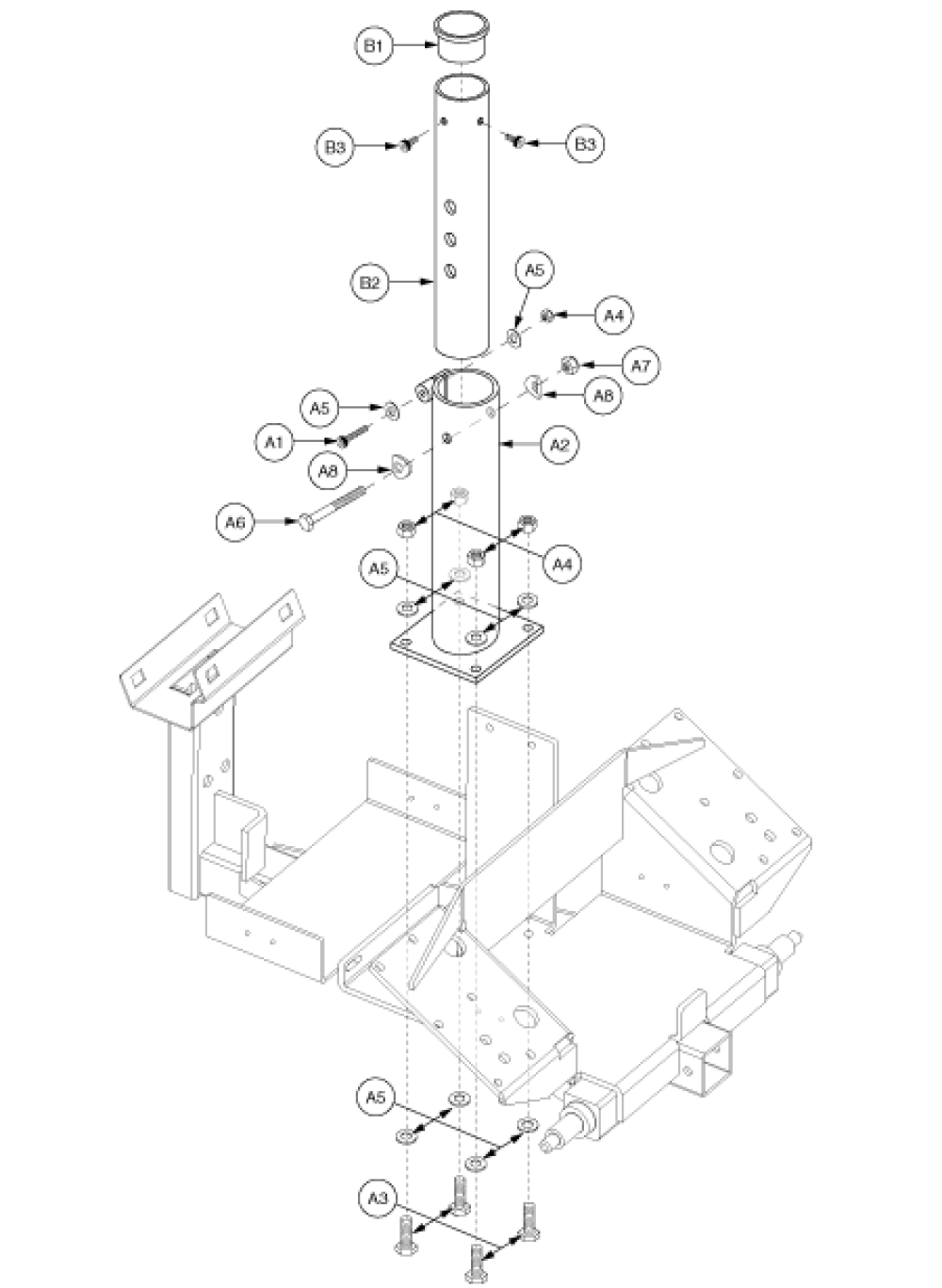 Seat Post - Gen 2_friction Lock parts diagram