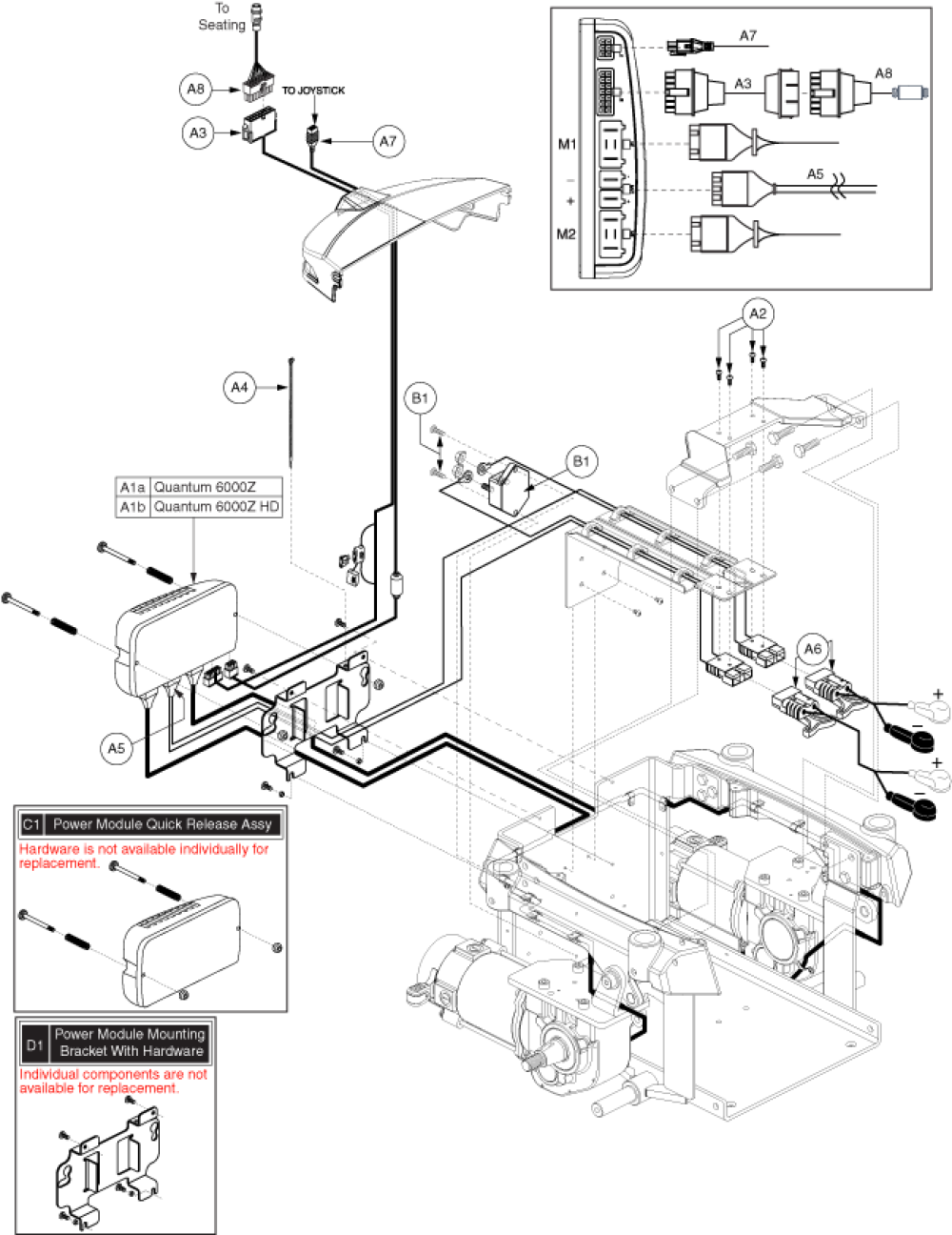 Electronics Assy - Ne, Hs Motor, Tilt Thru Toggle parts diagram