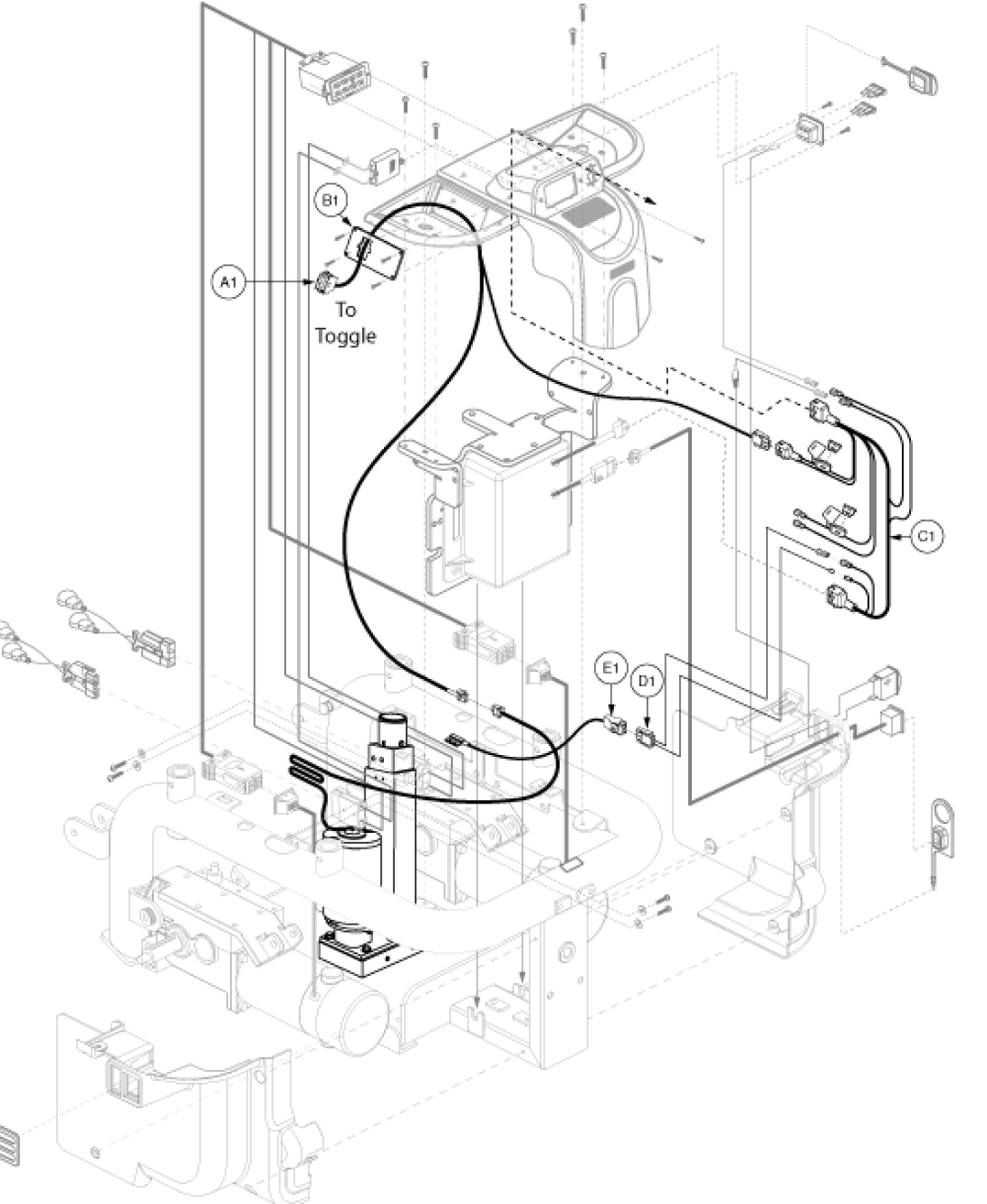 Power Seat Elect. - 1101/1121 Vsi Thru Toggle parts diagram