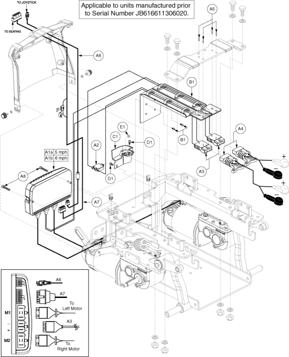 Electronics Assy - Ne, Tilt Thru Toggle, Gen 1 parts diagram