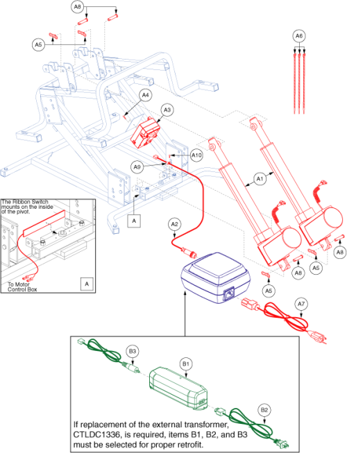 Motor Assembly - Dual Motor Heavyweight parts diagram