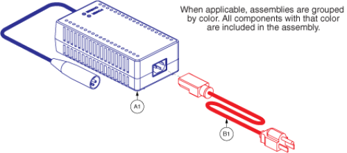 Domestic Off-board Charger Assembly parts diagram