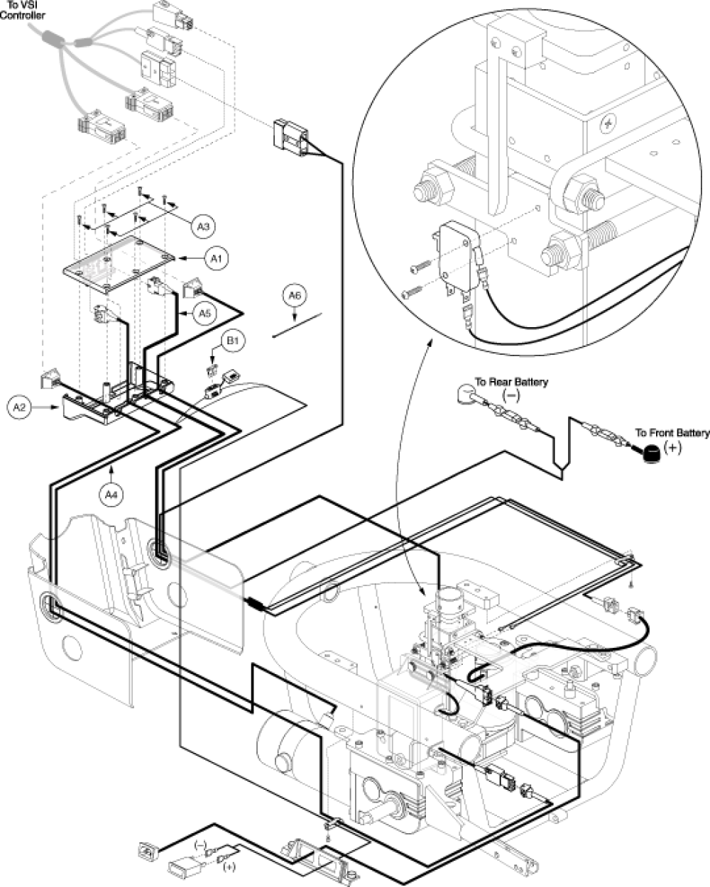 Electronics Tray Assembly - Vsi, Power Seat parts diagram
