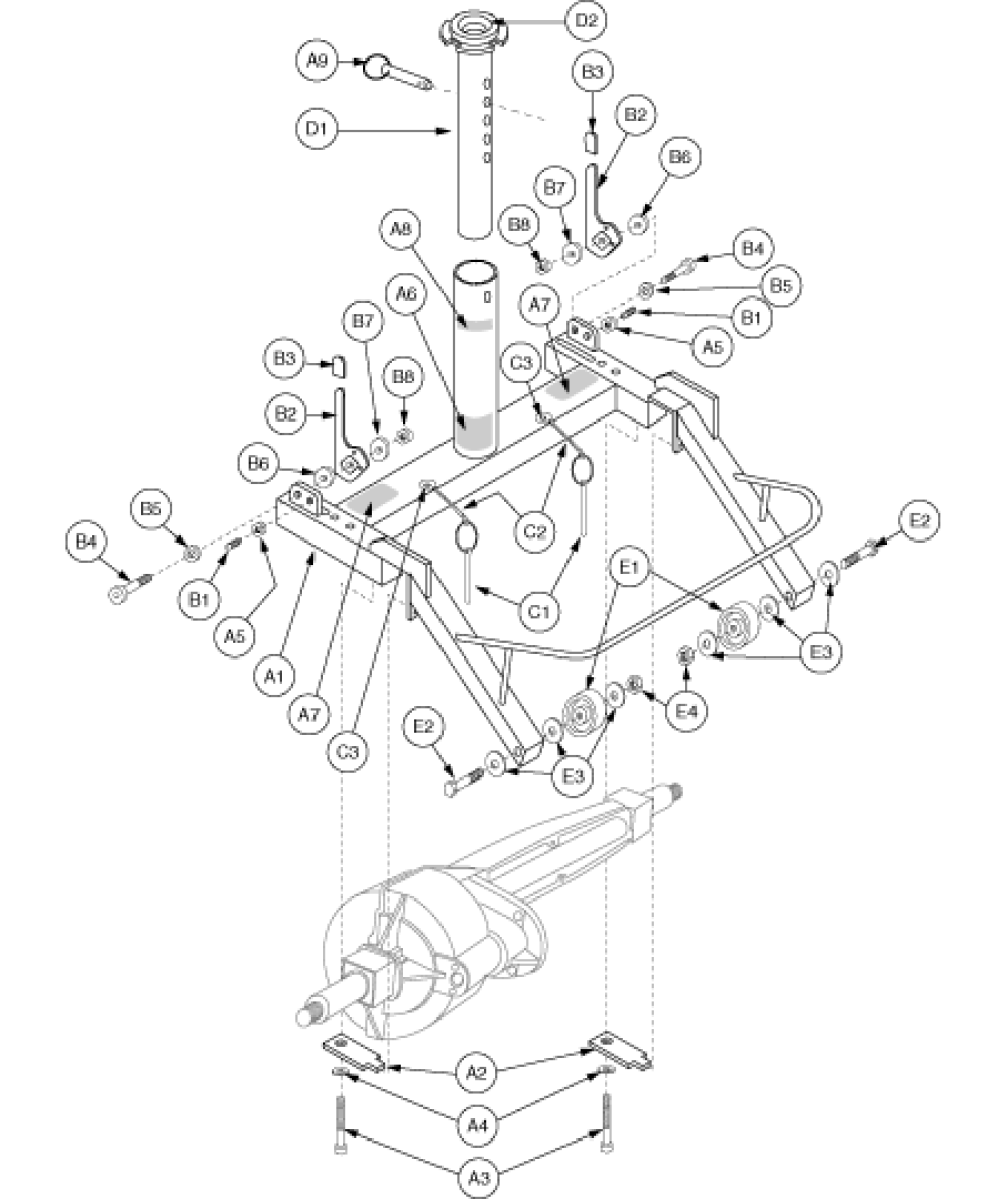 Frame Assembly - Rear Gen2 parts diagram