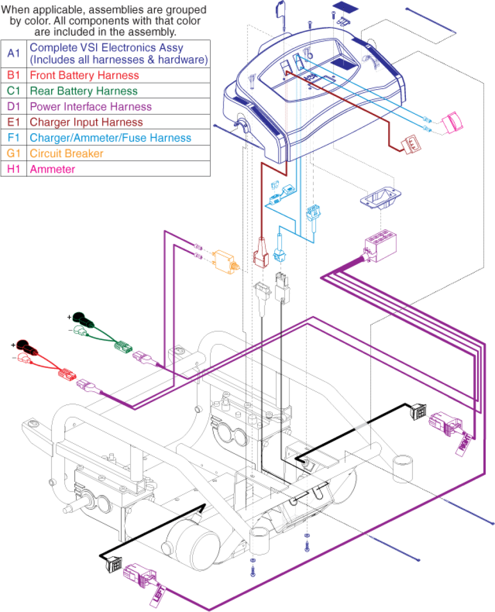 Utility Tray Assembly - Vsi parts diagram