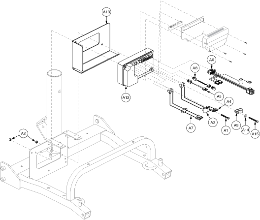 Electronics Assembly - Rear(s-drive) parts diagram