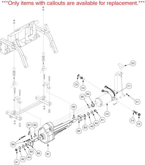 Drive Assembly - Motorbrake parts diagram