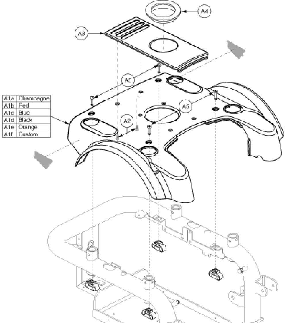 Power Seat Shrouds, Q1121 parts diagram