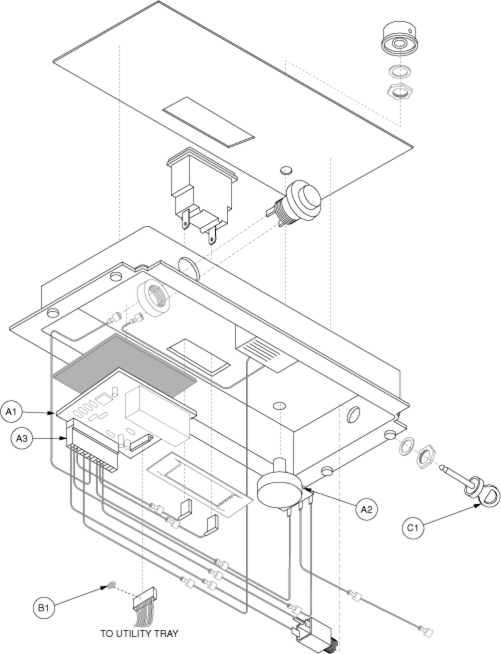 Electronics Assembly - Console, Gen 1 parts diagram