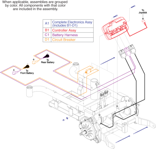 Gc3 Electronics Assembly, Elite Es 1 parts diagram