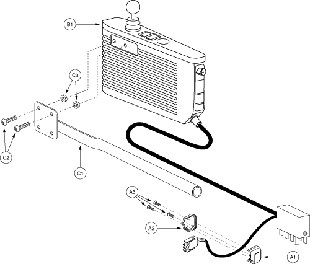 Dynamic Controller Assembly - Gen. 2 parts diagram