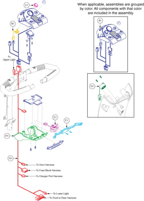 Sc610v Va Victory 10 3-Wheel Replacement Parts by Pride Mobility - SouthwestMedical.com Pride Victory 3 Wiring Diagram Southwest Medical