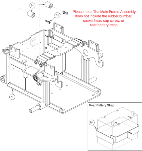 Main Frame Assembly parts diagram