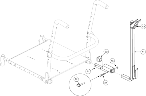 Specialty Seat Walker Holder parts diagram