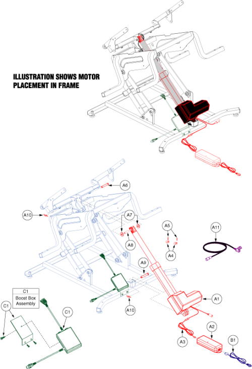 Motor Assembly - Fbs With Boost parts diagram