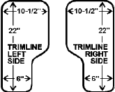 Trimline tray measurements