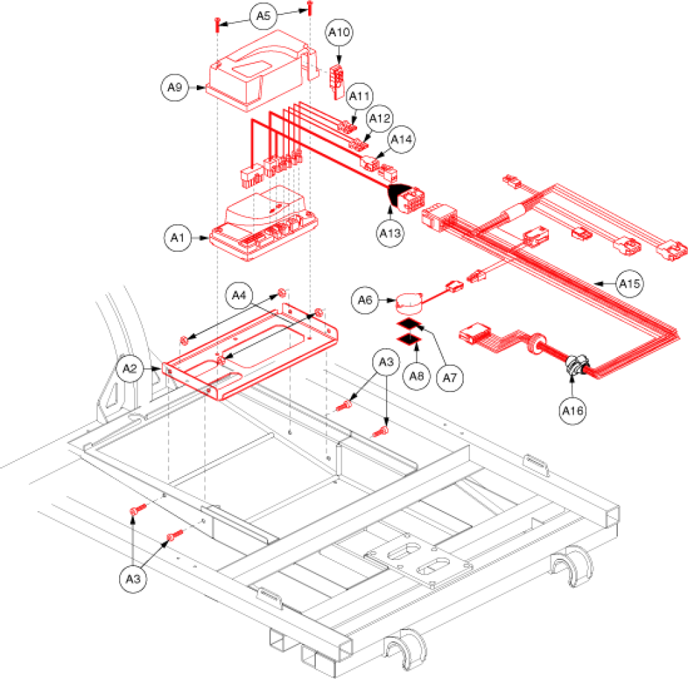 Electronics Assembly - S4401 Lr Controller parts diagram