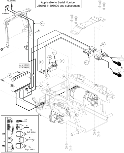 Electronics Assy - Ne, Tilt Thru Toggle, Gen 2 parts diagram