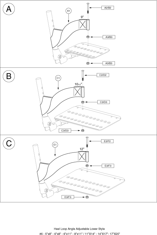Heel Loop Assembly parts diagram