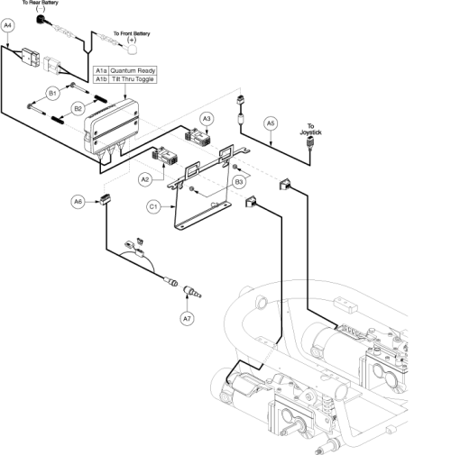 Electronics Assembly - Ne+ Qr/tilt Thru Toggle parts diagram
