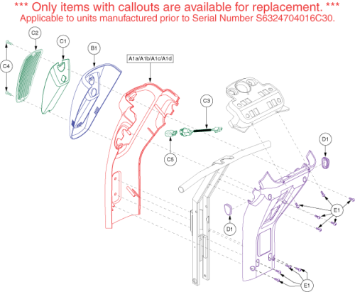Shroud Assembly - Tiller parts diagram