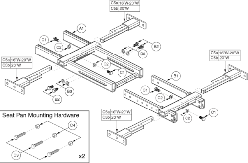 Tb3 Lift Seat Base/frame parts diagram