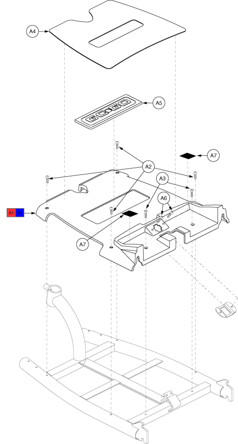 Shroud Assembly - Front (go-go) parts diagram