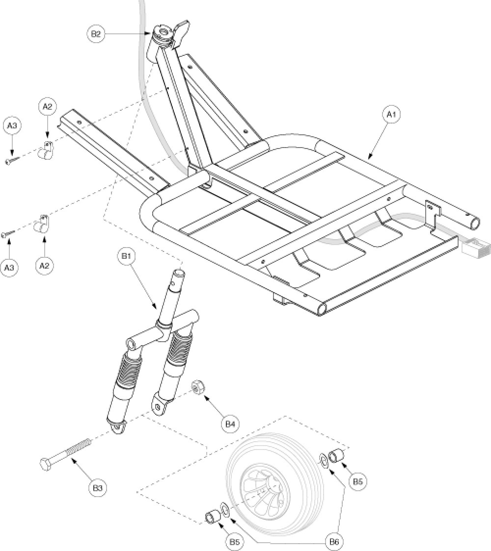 Frame Assembly - Front 3-whl parts diagram
