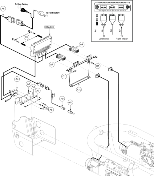Electronics Assembly - Remote Plus, Qr, Off-board parts diagram