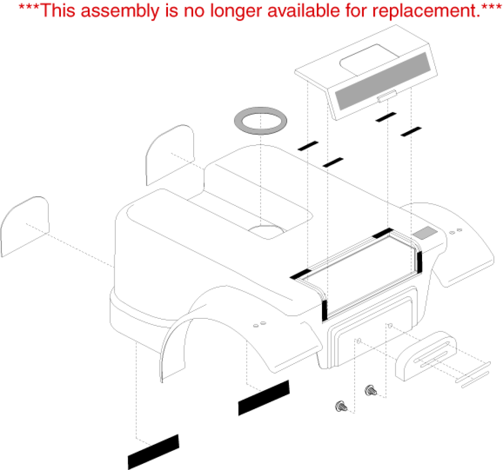 Shroud Assembly - Rear Green parts diagram