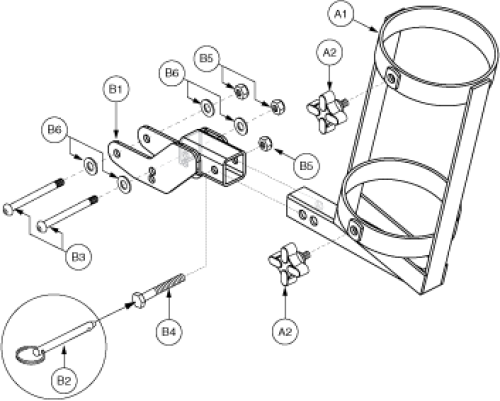 Versa Seat Oxygen Holder parts diagram