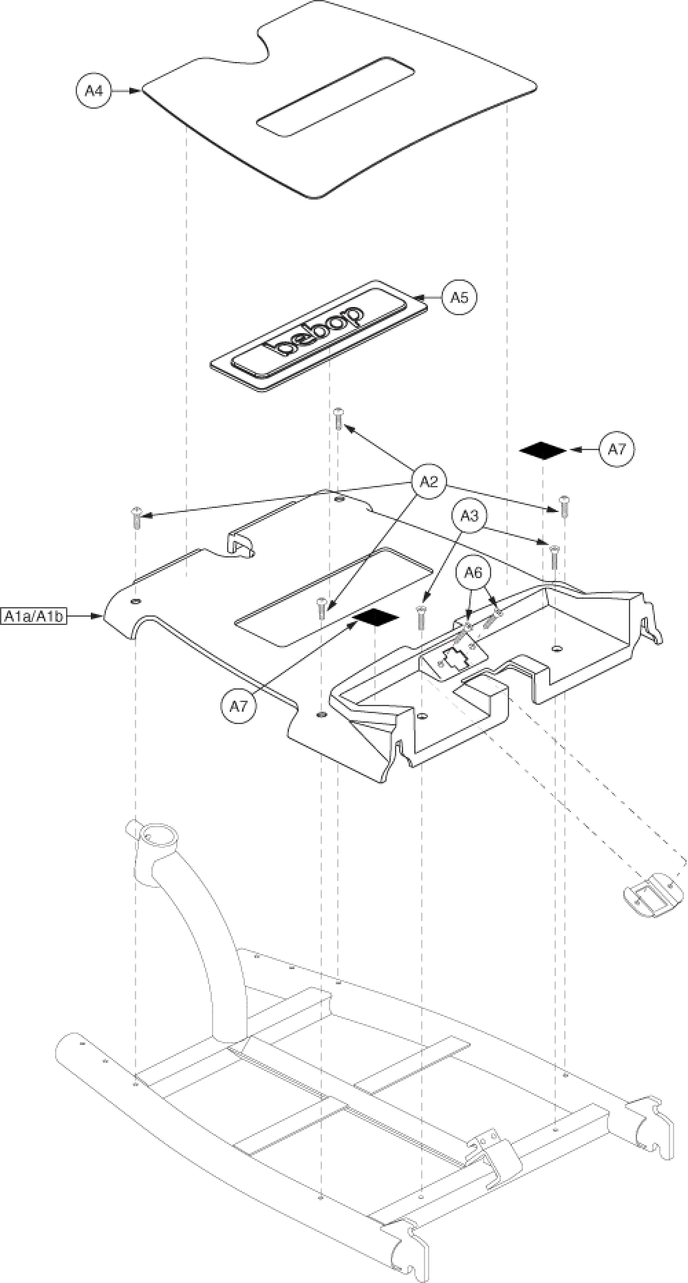 Shroud Assembly - Front (bebop) parts diagram