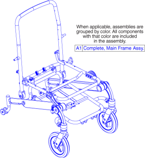 Passport - Main Frame Assembly parts diagram