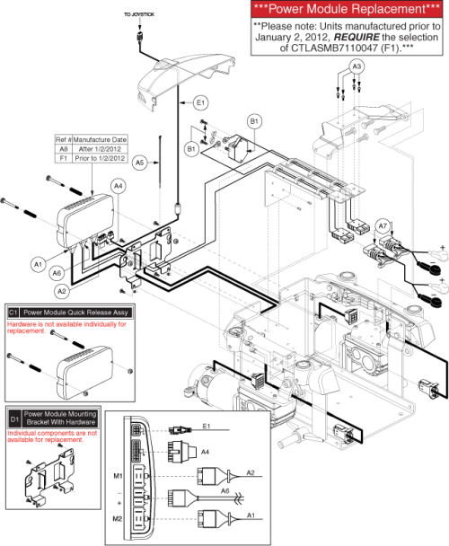 Electronics Assy - Q-logic, H2 Motor parts diagram