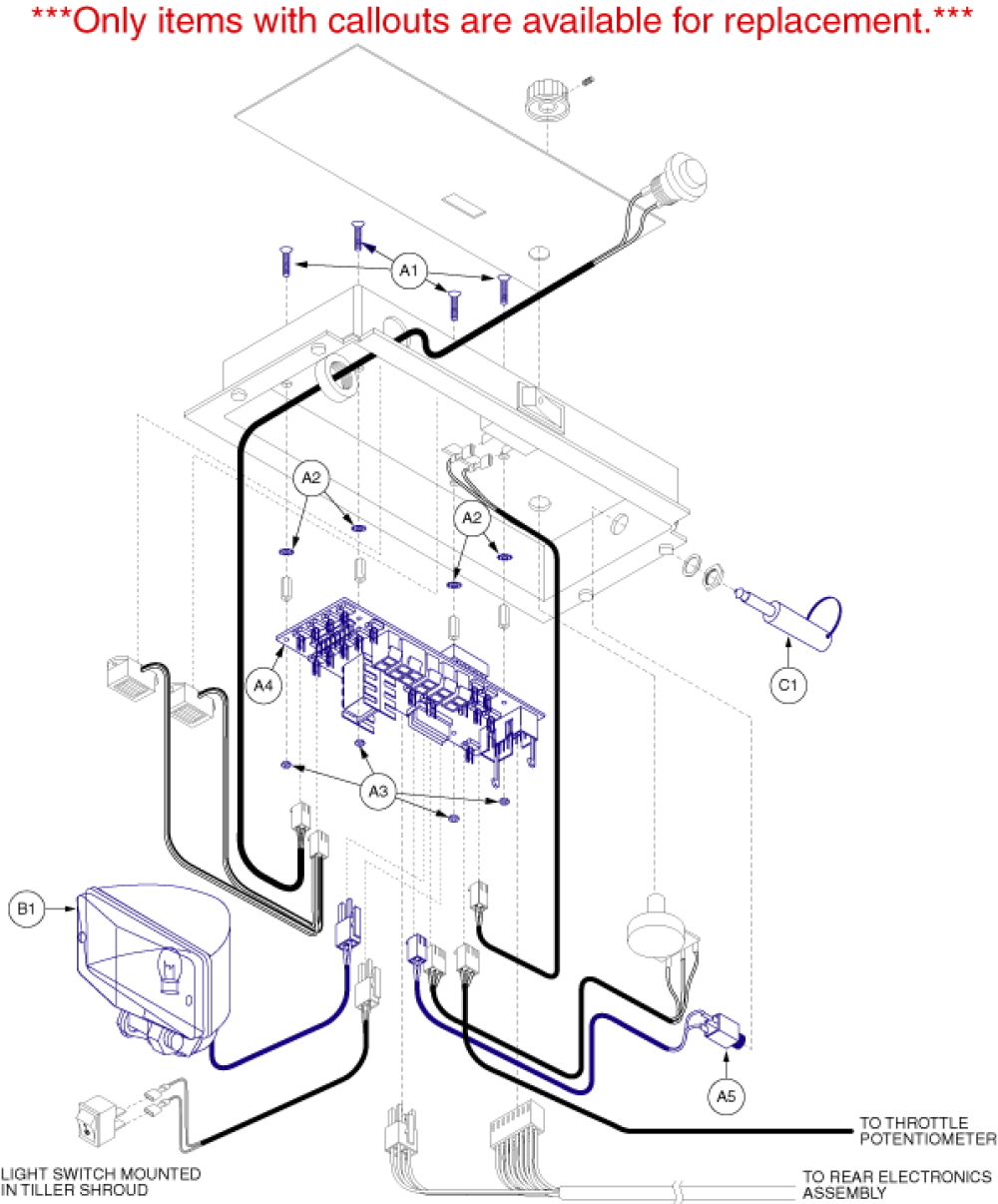 Electronics Assembly - Console_gen 2 parts diagram
