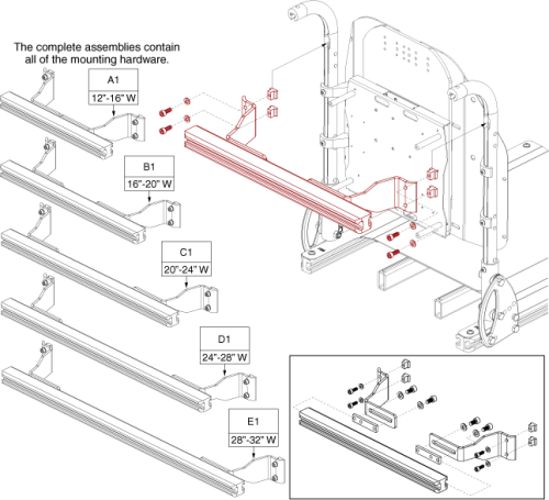 Tb3 Back Cane Accessory Bars parts diagram