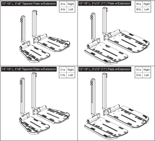Afp & Cmt Footplates - Preconfigured W/extensions (4front) parts diagram