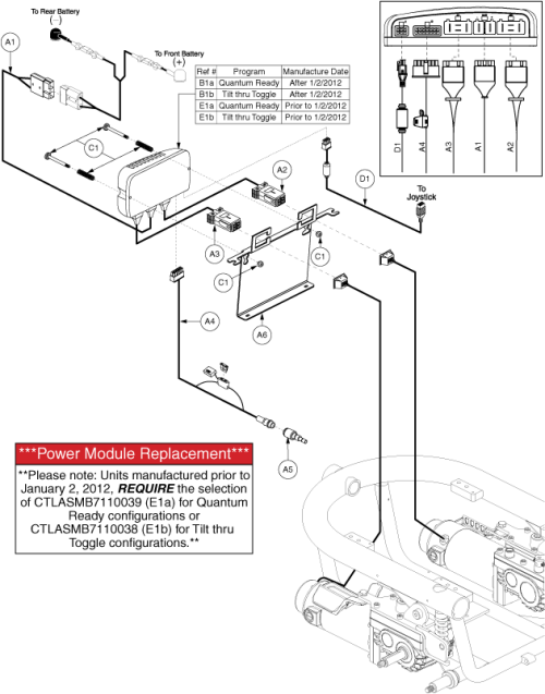 Electronics Assembly - Qlogic, Qr/tilt Thru Tog, Off-board parts diagram