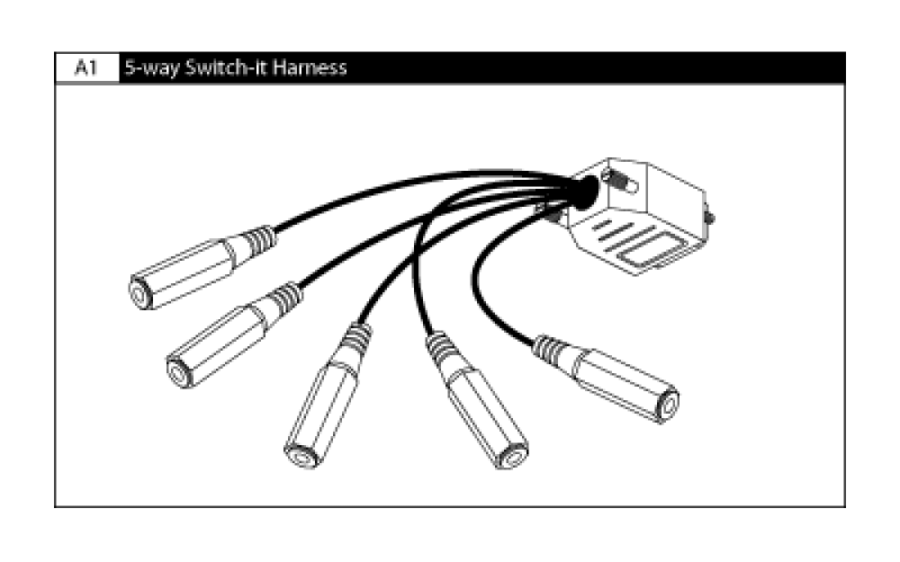 5-way Switch-it Harness parts diagram