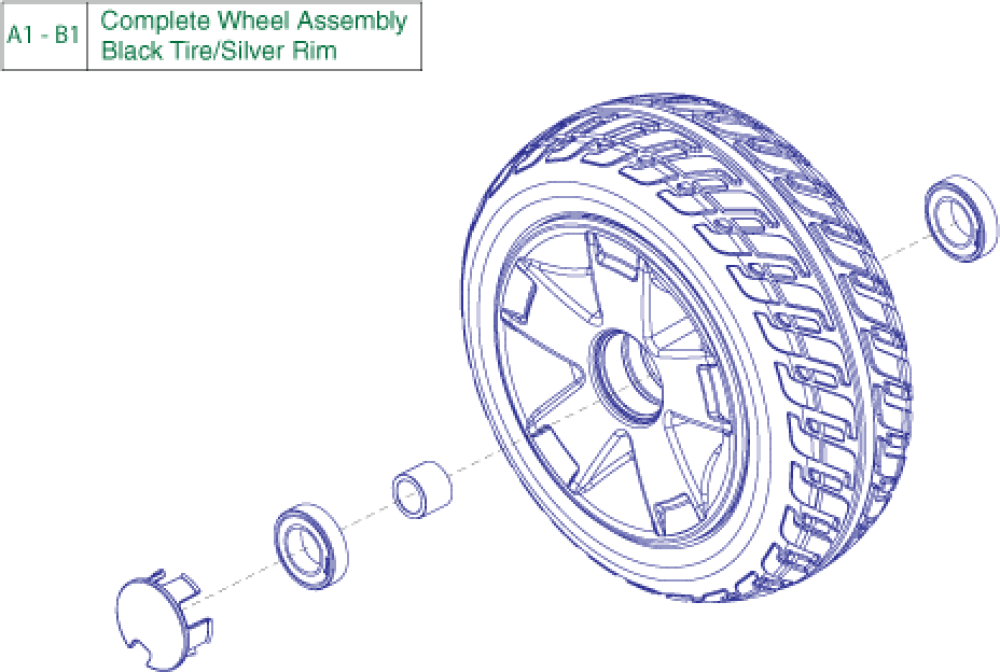 Wheel Assembly - Front 4-wheel, 9.2 parts diagram