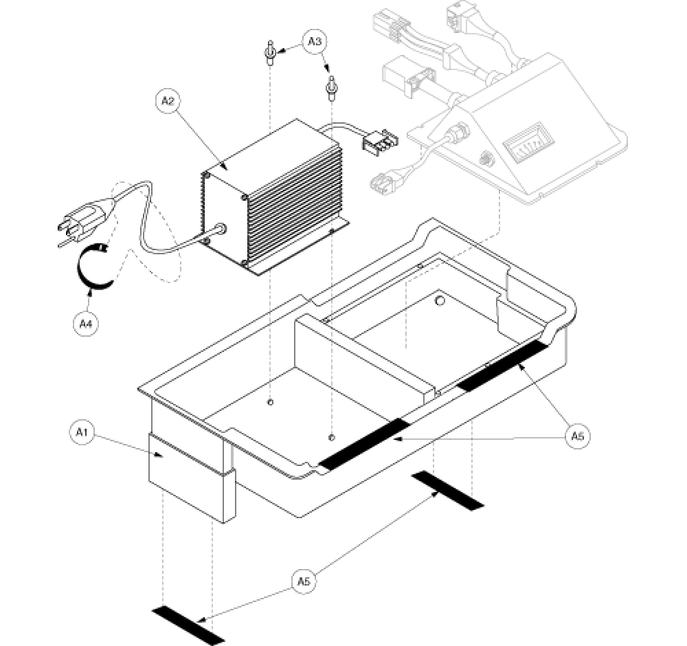 Utility Tray Assembly parts diagram