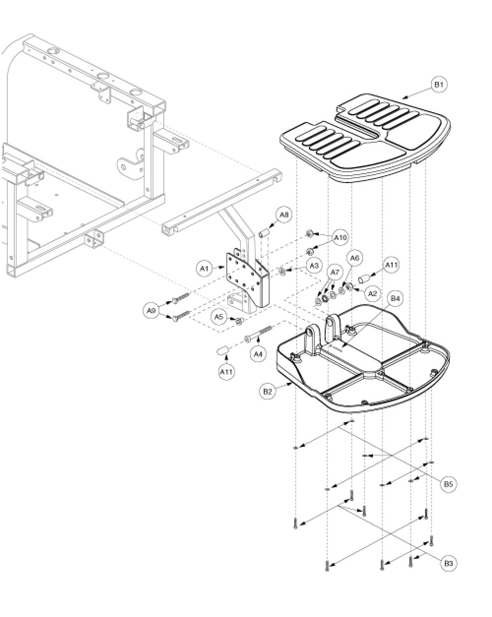Footrest Assembly - 11.62