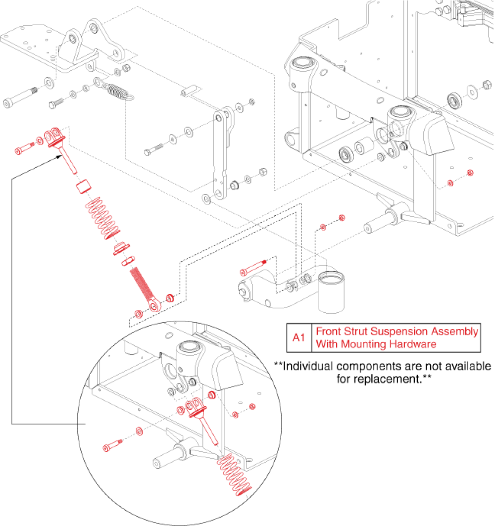 Front Suspension/strut Assembly - Standard parts diagram